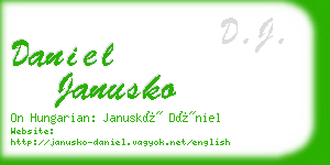 daniel janusko business card